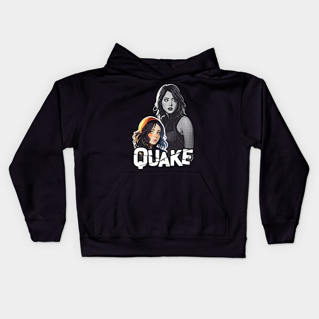 Skye - Daisy Johnson - Quake - white Kids Hoodie by AO01